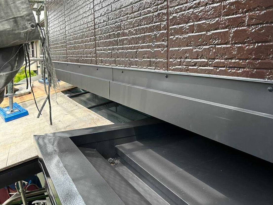 伊東様邸の外観（施工後の幕板部分）