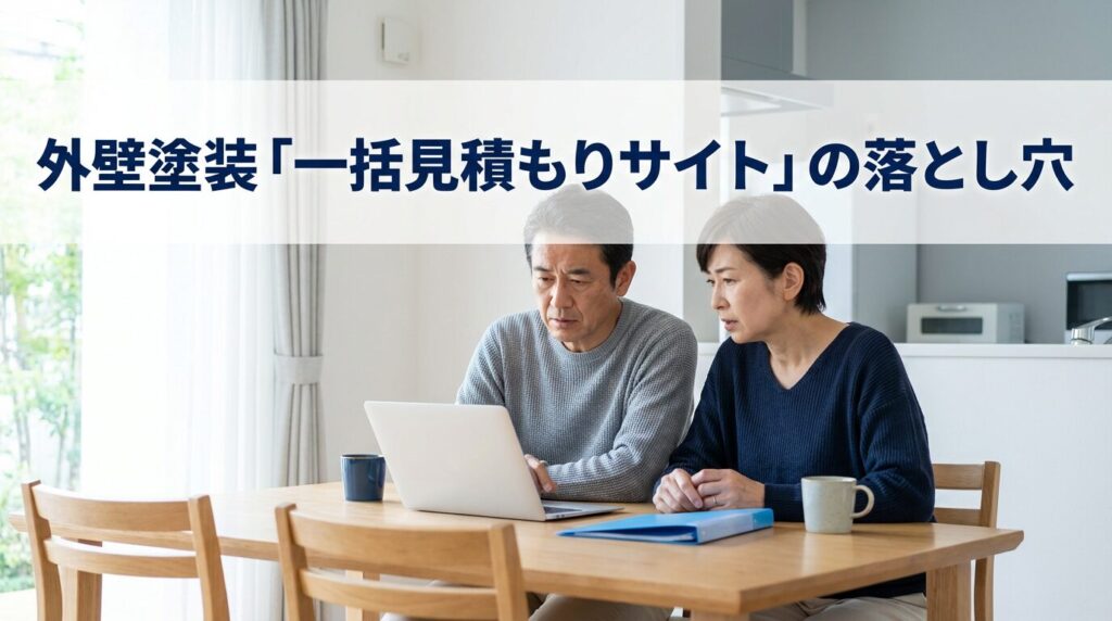 外壁塗装「一括見積もりサイト」の落とし穴