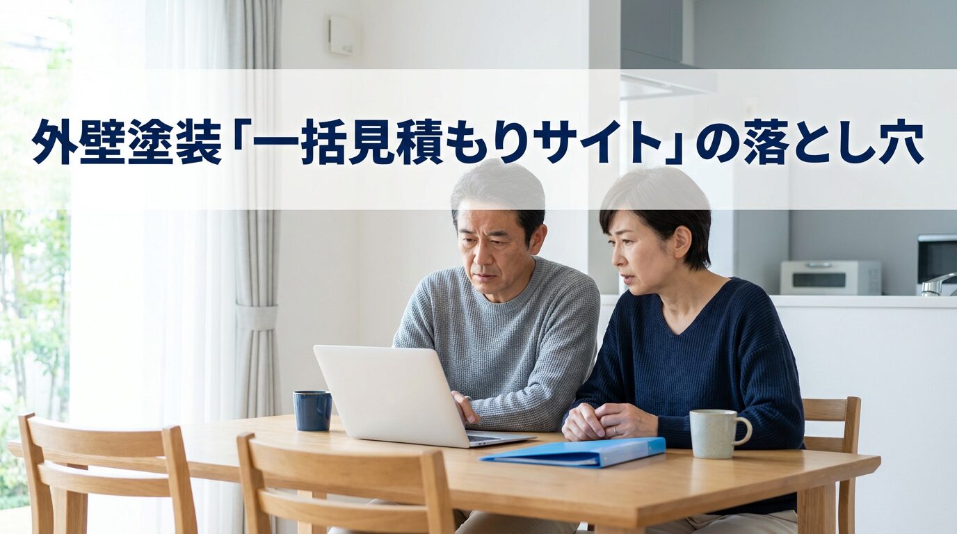 外壁塗装「一括見積もりサイト」の落とし穴